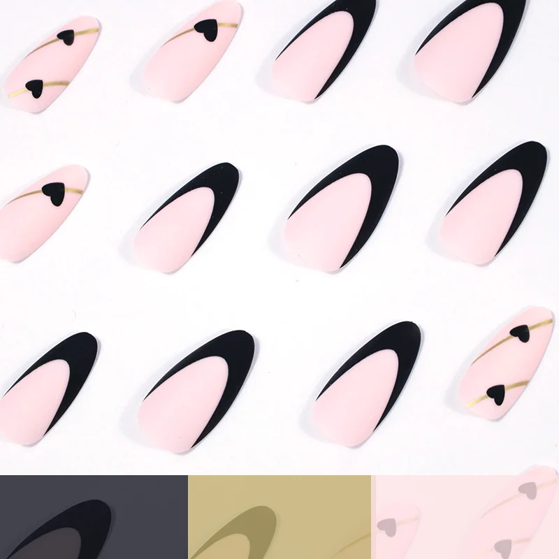 Heart-Accent Stiletto Nagelvergrößerungen Karnz