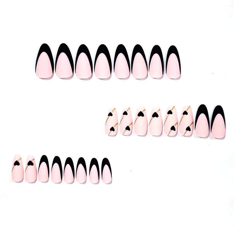 Heart-Accent Stiletto Nagelvergrößerungen Karnz