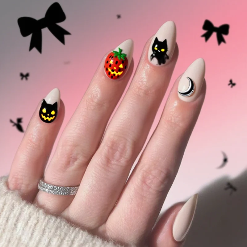 Halloween-Themen Gruselig Nagelkunst Karnz