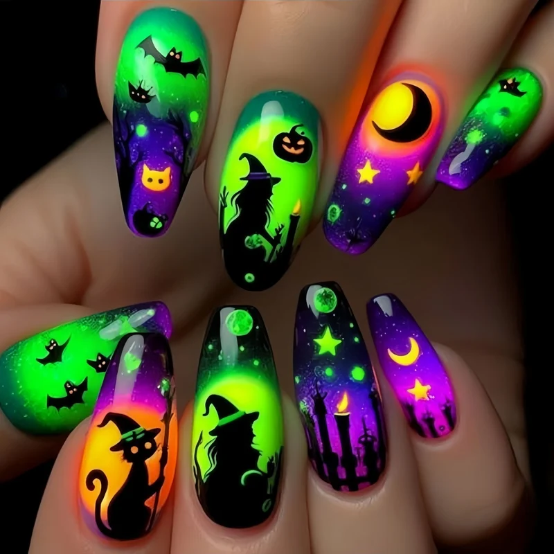 Halloween-Themen Gruselig Nagelkunst Karnz