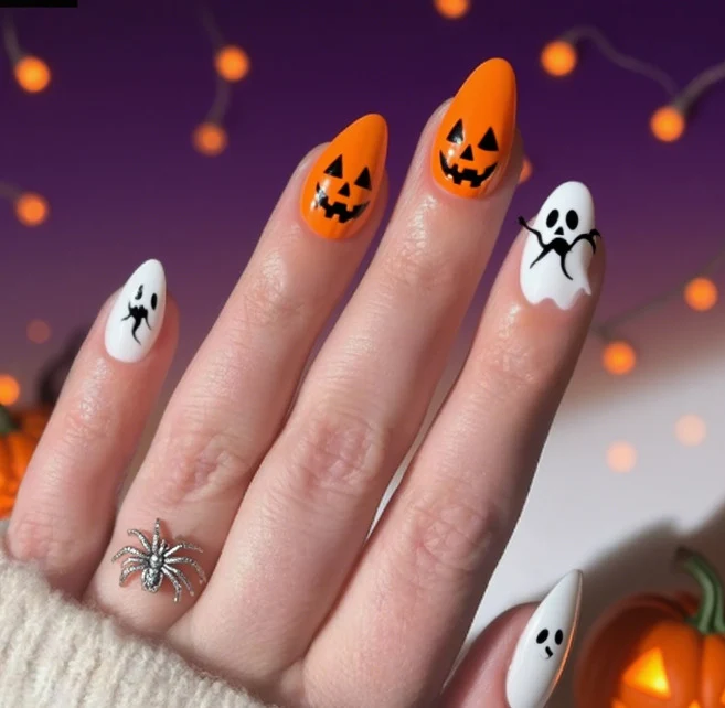 Halloween-Themen Gruselig Nagelkunst Karnz