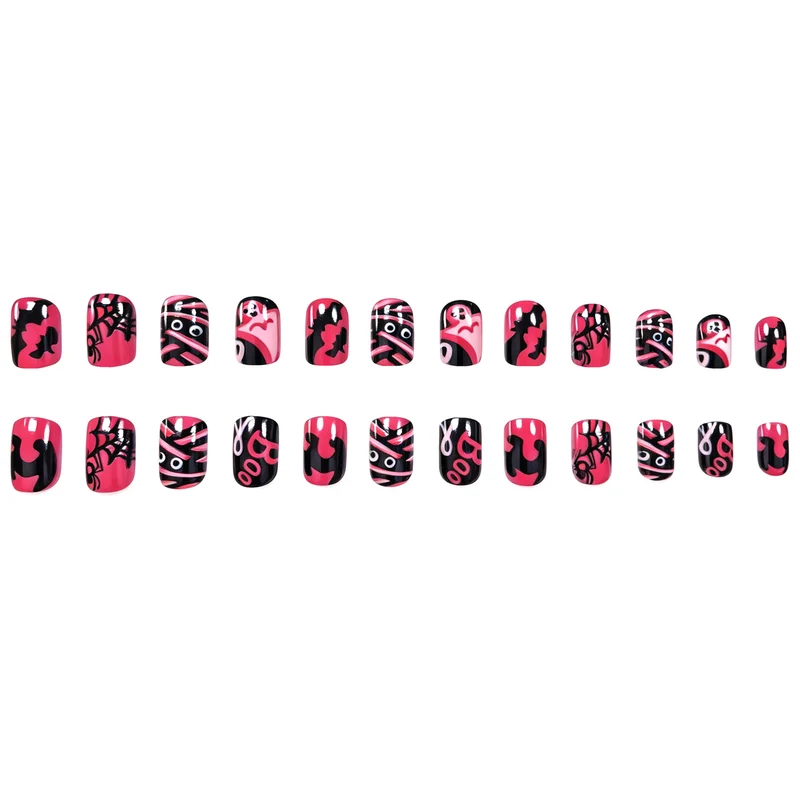 Halloween-Themen Spinnen- und Gespenster-Nagelkunst-Set Karnz
