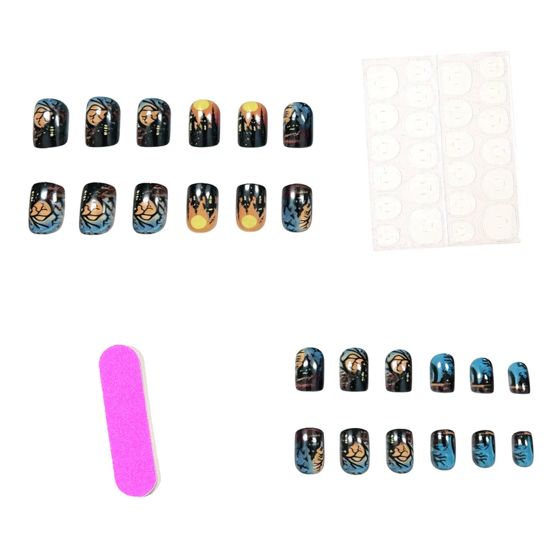Halloween-Themen Nagelkunst Set Karnz 1789915592