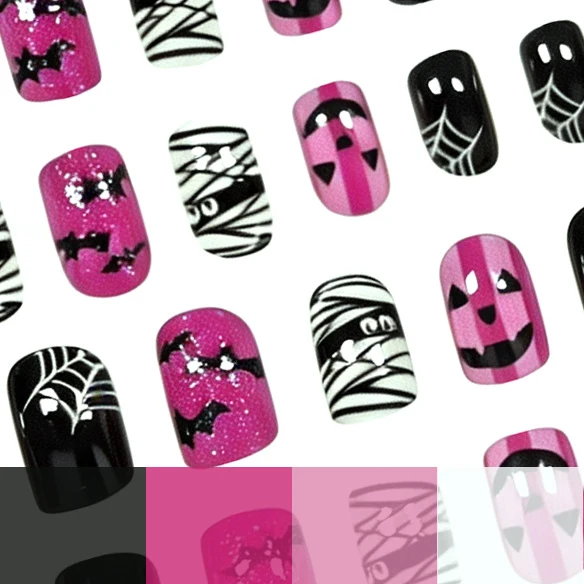 Halloween-Themen-Nagelkunst-Set Karnz 1789915278