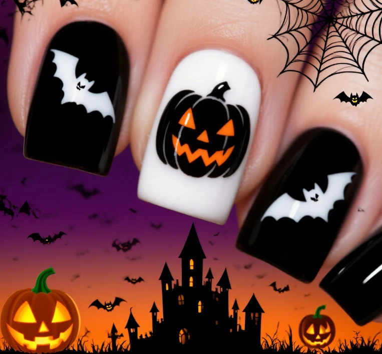 Halloween-Themen-Nagelkunstverlängerungen Karnz