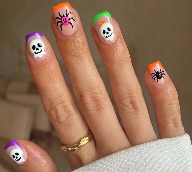 Halloween-Themen Nagelkunst Karnz