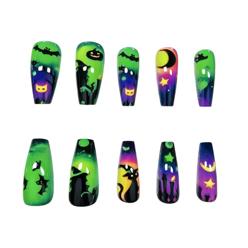 Halloween-Themen Leuchtende Nail Art Karnz