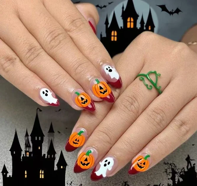 Halloween-Themen Künstlerische Nagelverbesserungen Karnz