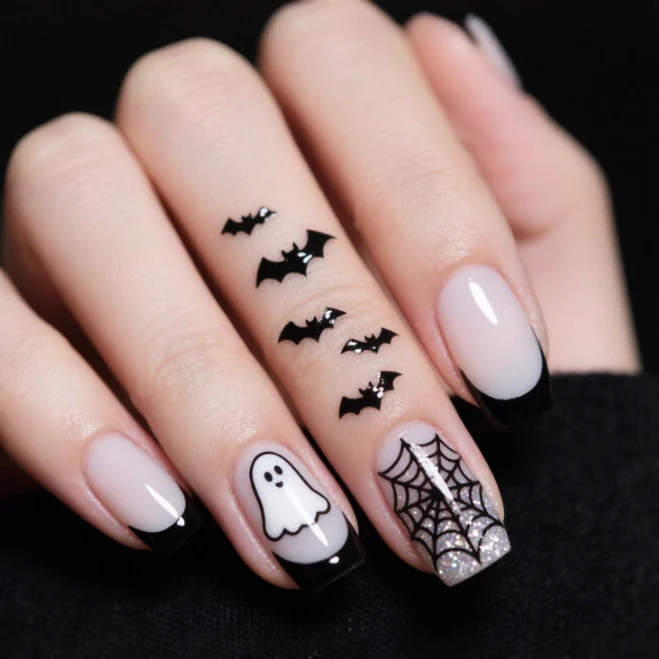 Halloween-Themen Acryl-Nagelkunstset Karnz