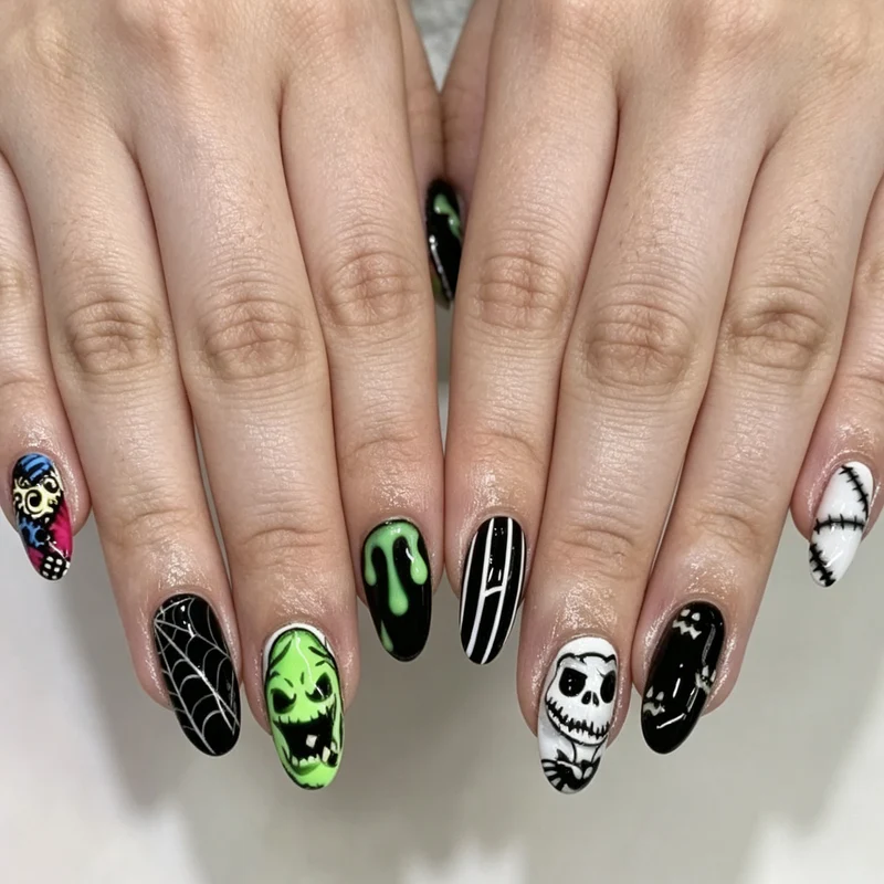 Halloween inspirierte Nagelkunst Karnz