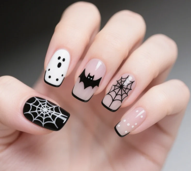 Halloween-inspiriert künstlerische Nagelkünste Karnz