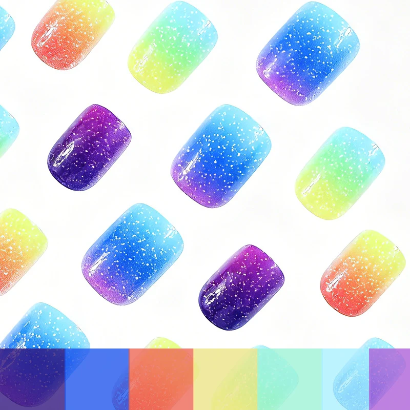 Gradient Glitter Nail Art Enhancements Karnz