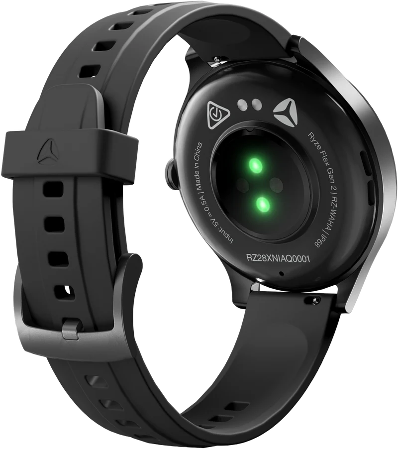 Ryze Flex Gen-2 Smart Watch - Black & Blue
