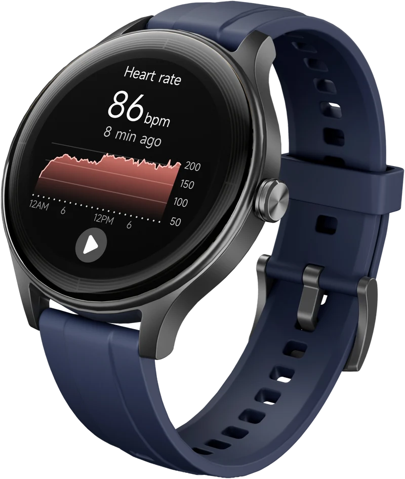 Ryze Flex Gen-2 Smart Watch - Black & Blue