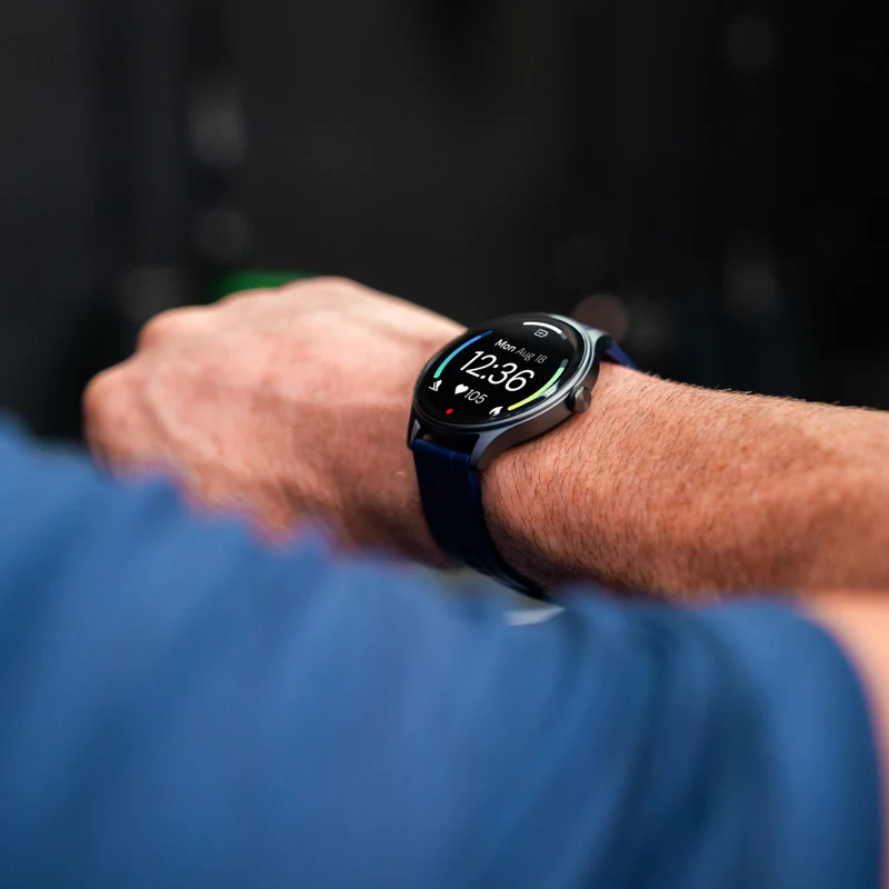 Ryze Flex Gen-2 Smart Watch - Black & Blue