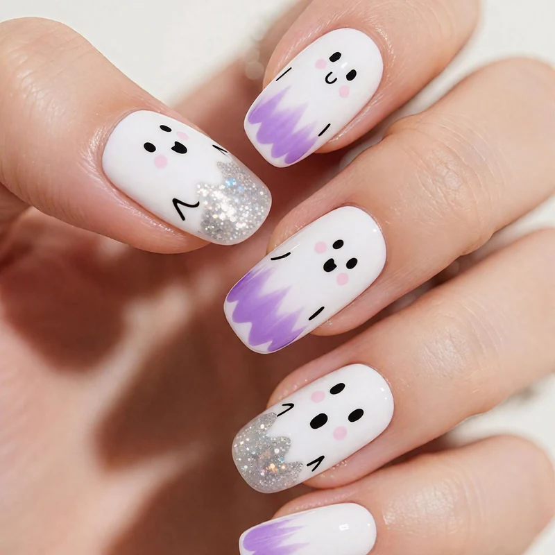 Gothic Floral Nagelkunst Design Karnz