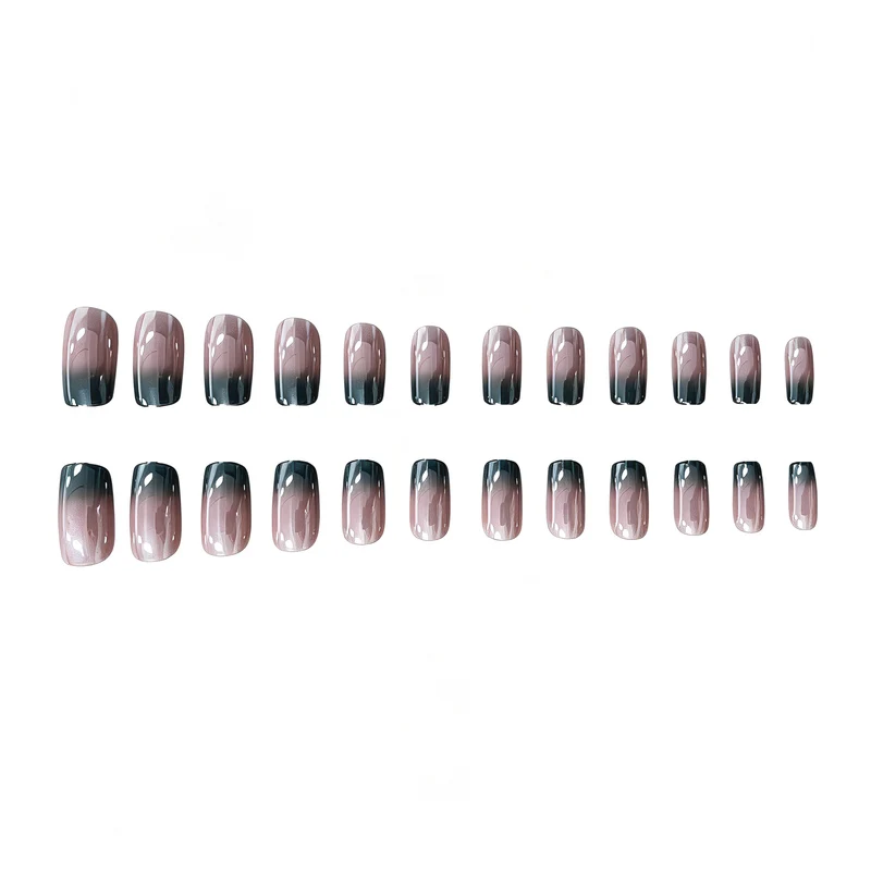 Glänzende Ombre Nail Art Verlängerungen Karnz