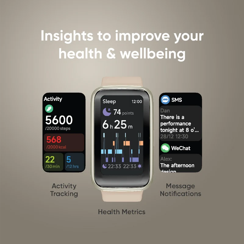 Ryze Elevate Gen-2 Smart Watch - Cream & Red