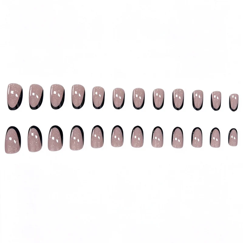Glitzernde Ombre Stiletto Nagelverlängerungen Karnz