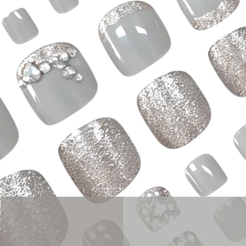 Glänzende Eleganz Fußnagelkunst Karnz