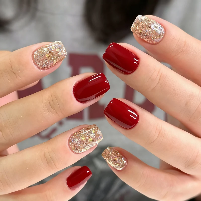 Glitzernde Acryl-Nagelkunst-Verstärkungen Karnz