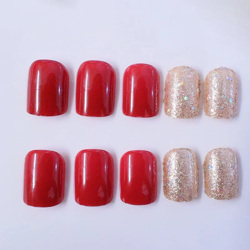 Glitzernde Acryl-Nagelkunst-Verstärkungen Karnz
