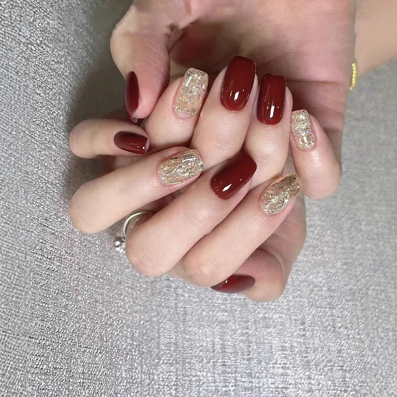 Glitzernde Acryl-Nagelkunst-Verstärkungen Karnz