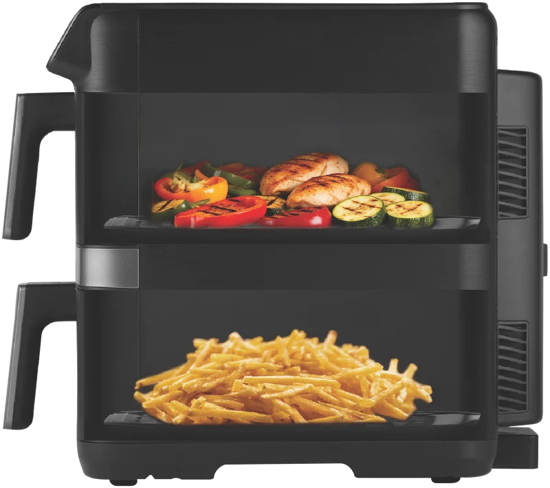 Hisense 8 Litre DoubleStack Air Fryer Black