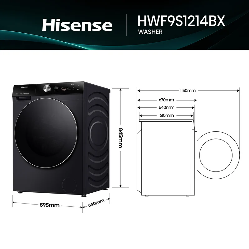 Hisense 12kg Series 9S Front Load Washer
