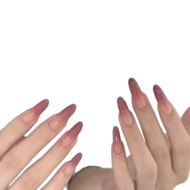 Glamouröse Ombre Acryl Nagelverlängerungen Karnz