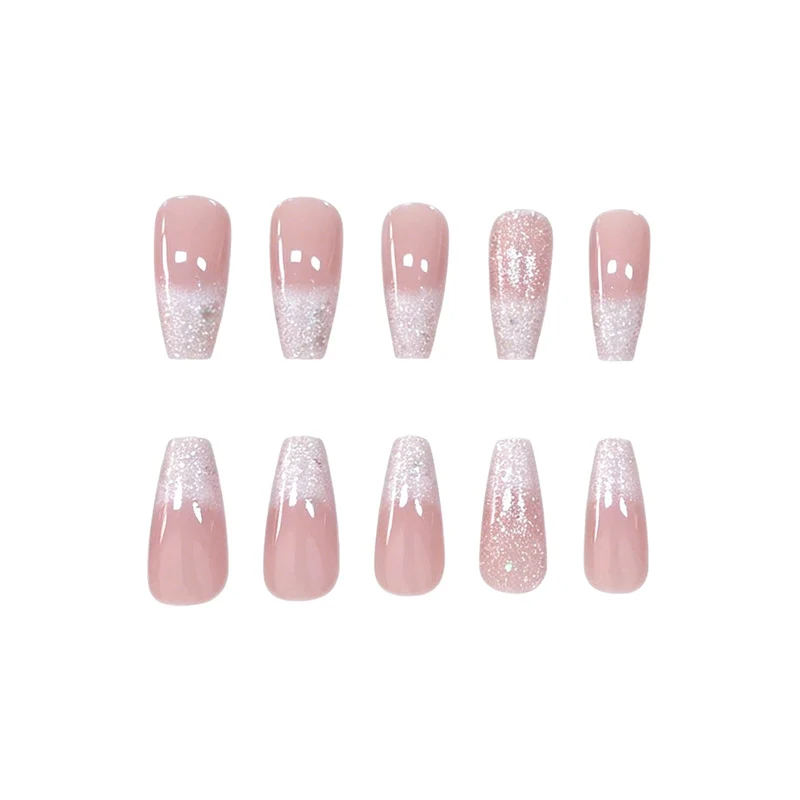 Glamouröse Glitzer-Nagelverlängerungen Karnz