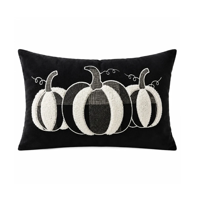 Halloween Sherpa Tufted Rückenstützen Kissenbezug