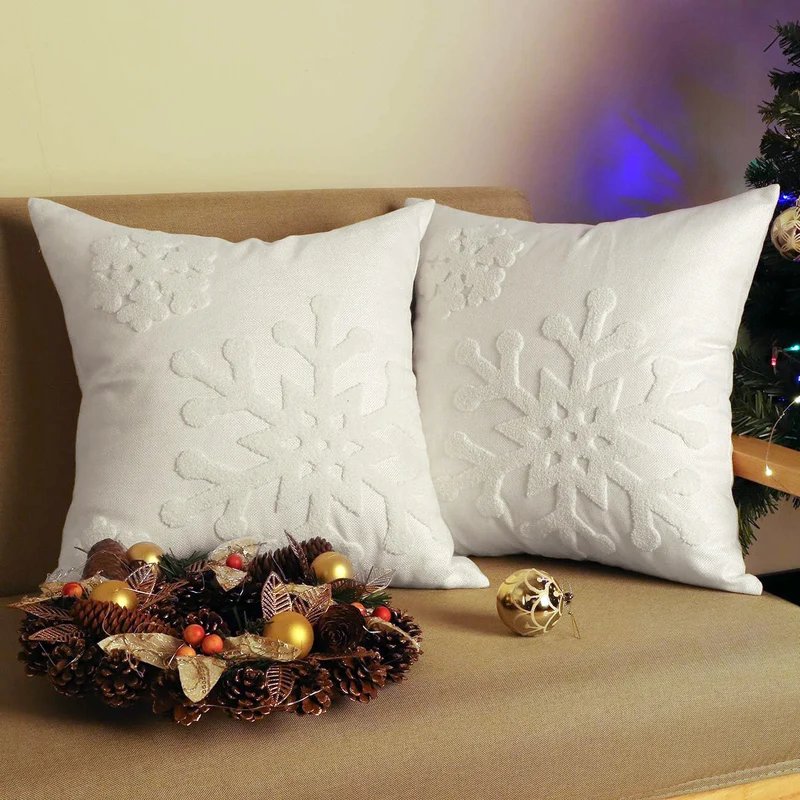 Dekoratives Weihnachts-Wurfkissen mit Hirschsilhouette