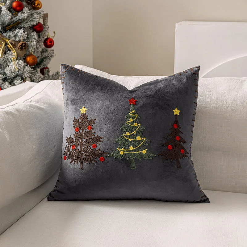 Dekoratives Weihnachts-Wurfkissen mit Hirschsilhouette