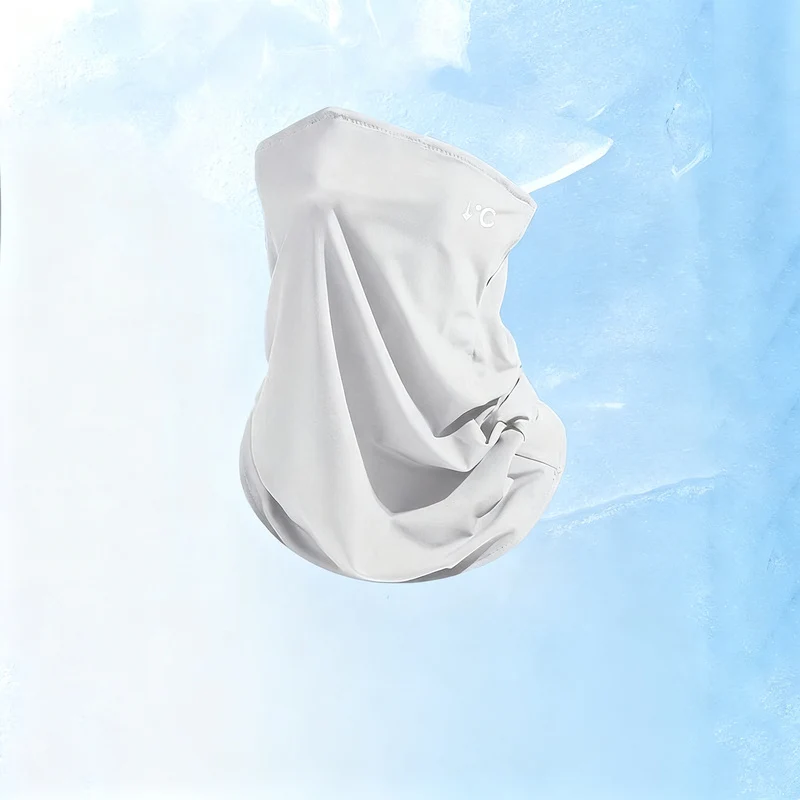 UV-Schutz-Gesichtsmaske mit Ohrschlaufen und Nackenschutz