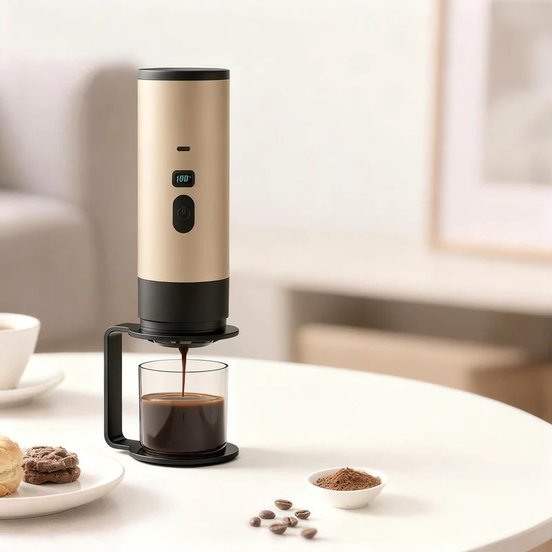 Tragbare Espresso-Kaffeemaschine mit Akku, 0,5 L