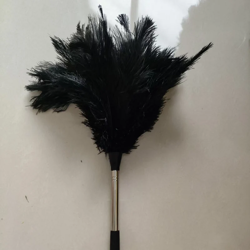 Ausziehbarer Straußenfeder-Staubwedel, 120 cm
