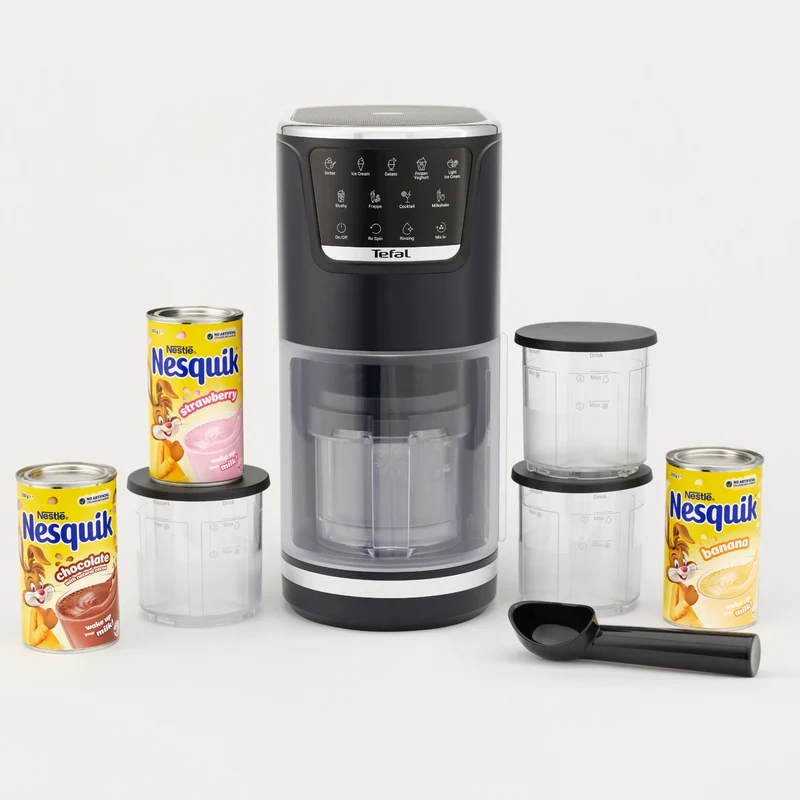 Tefal Dolci Black Knight Nesquik Bundle Ice Cream Maker