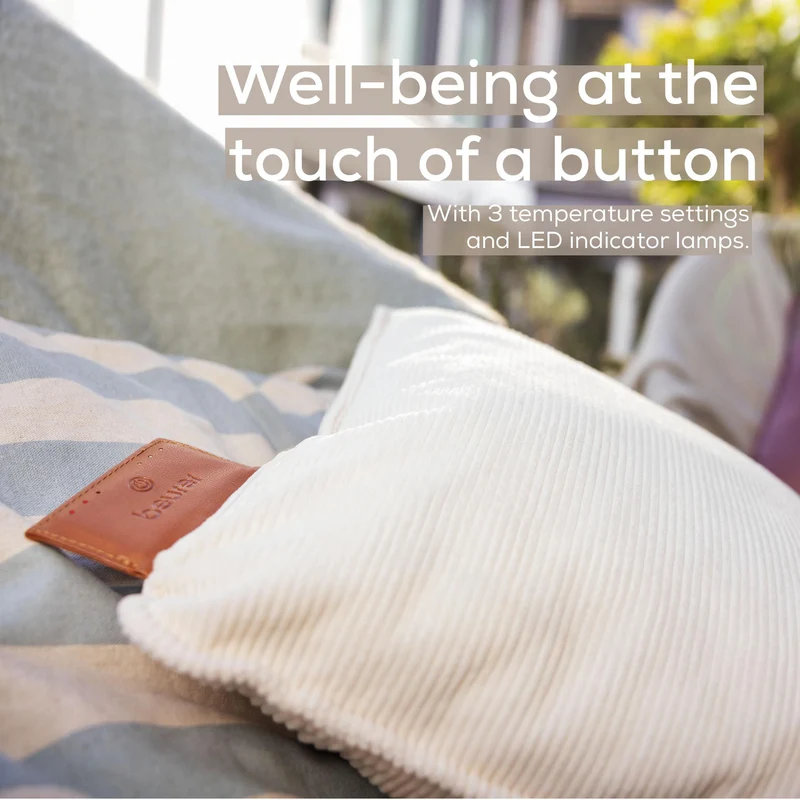 Beurer Heaty - Rechargeable Heated Cushion - Cashmere Crme