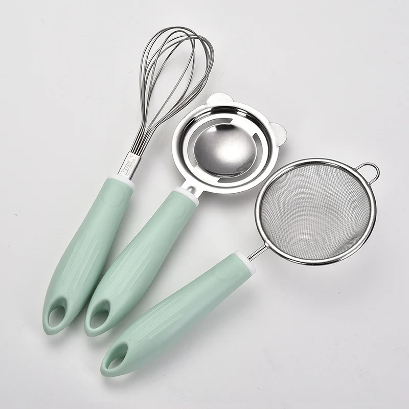 Küchensieb und Küchenhelfer-Set aus Edelstahl