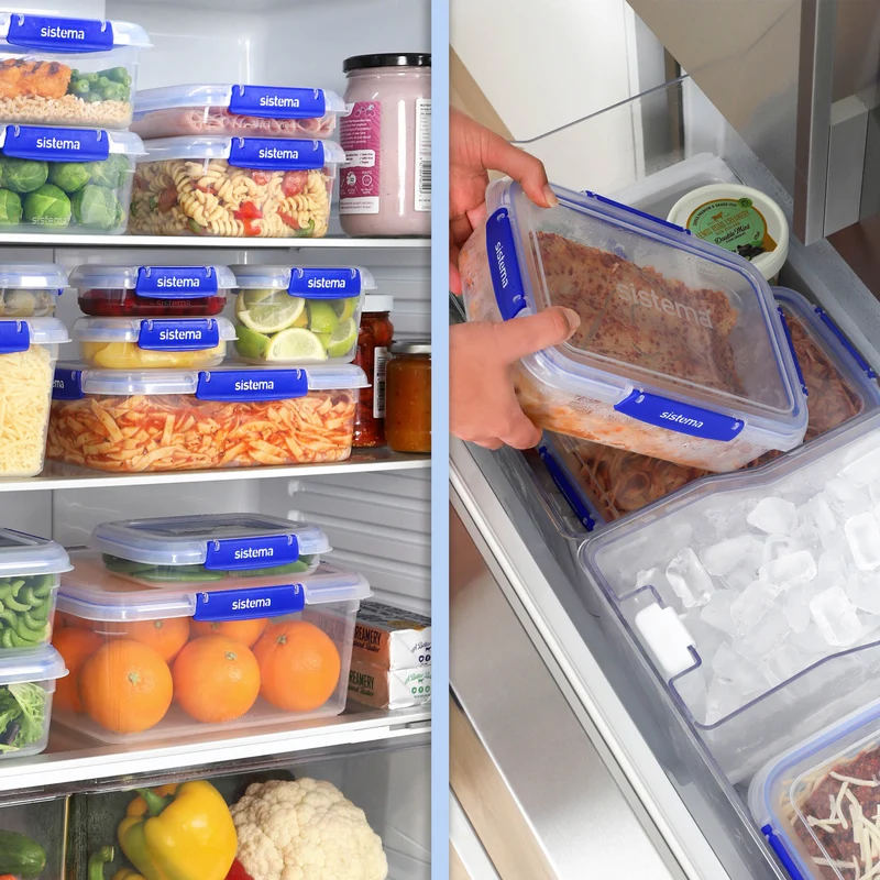 Sistema 6 Pack Klip It Plus Starter Pack Dark Blue Food Storage Containers
