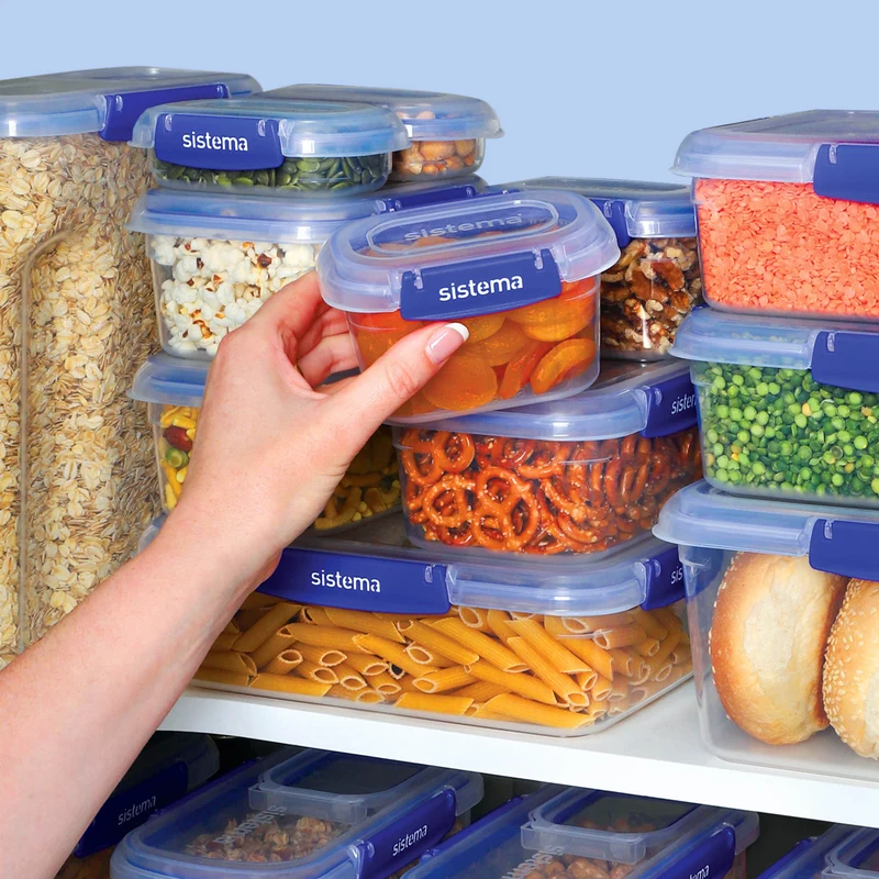 Sistema 6 Pack Klip It Plus Starter Pack Dark Blue Food Storage Containers
