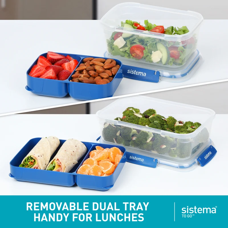 Sistema 4 Pack Stax TO GO Food Storage Containers