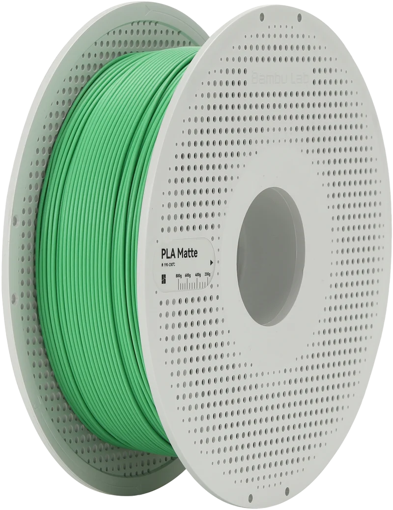 Bambu Lab Filament PLA Matte for 3D Printer with Spool - Grass Green 1KG