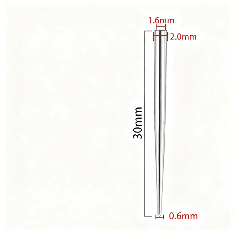 Titan-Piercingstab, flache Basis, Innengewinde