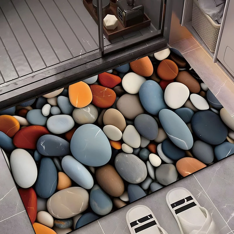 Künstlerische 3D Edelstein-Themen Badmatte