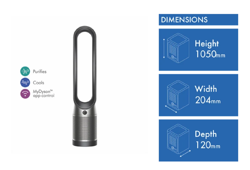 Dyson TP07 Pure cool Tower Fan Black/Nickel