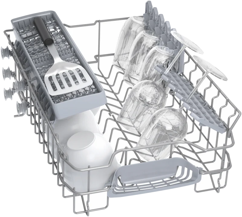 Bosch Series 6 45cm Freestanding Dishwasher, Brushed Steel