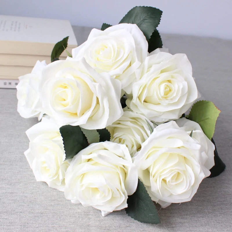 Premium Lebensgroße Künstliche Rosenstrauß