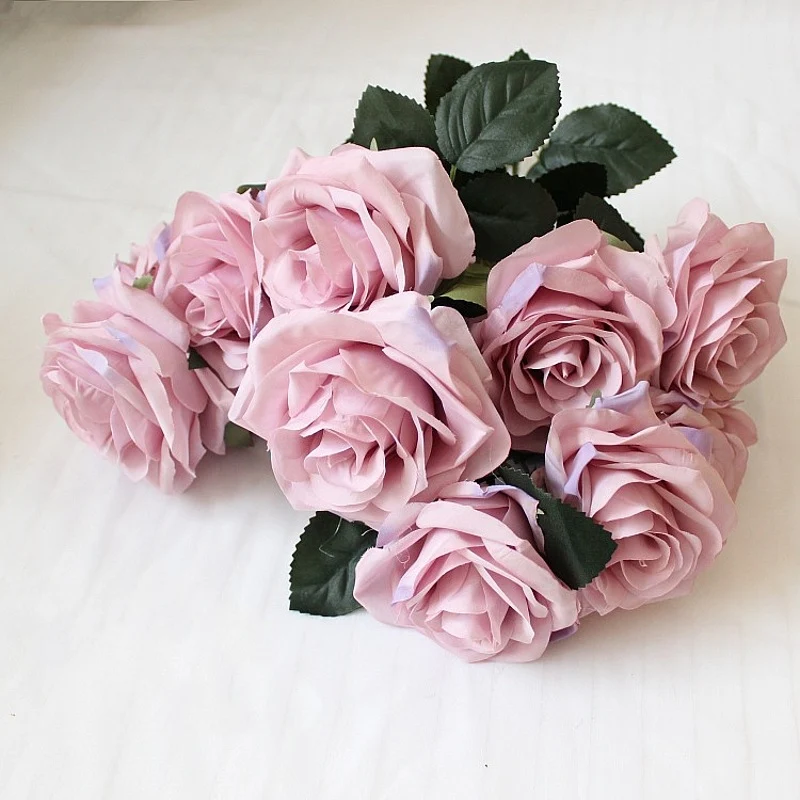Premium Lebensgroße Künstliche Rosenstrauß